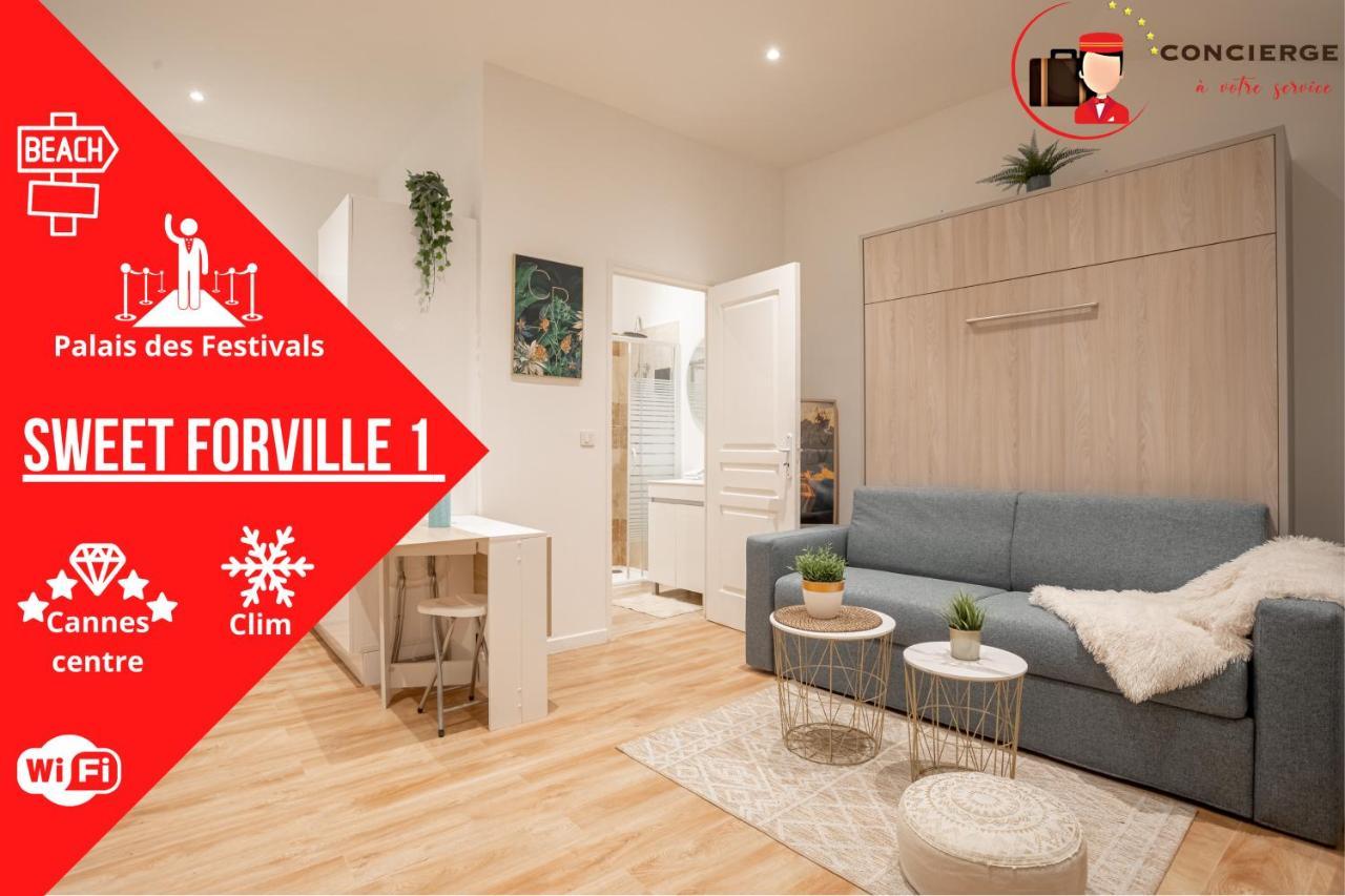 Le Sweet Forville 1 - Palais Des Festivals - Marche Provencal - Plage - Au Calme - Clim Cannes Buitenkant foto